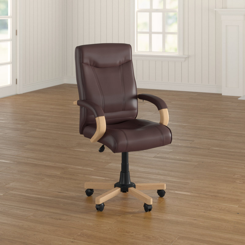 Hinnenkamp Executive Chair, Brown, Oak