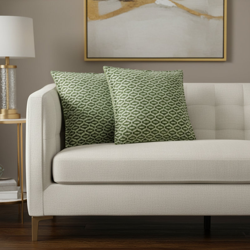Eden Zimmer Square Pillow Cover & Insert, Brown
