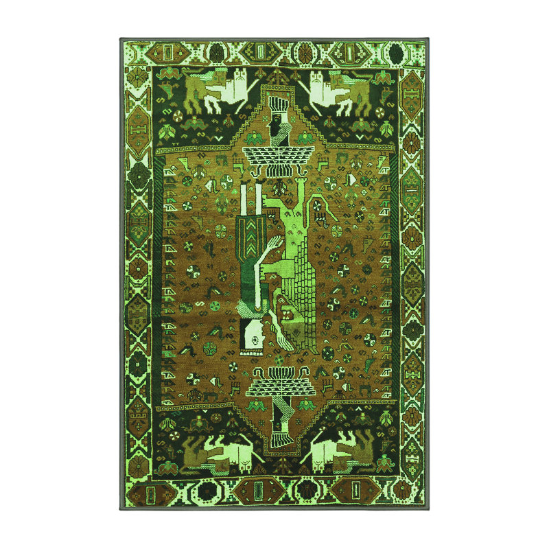 Performance Toile Indoor Rug, Rectangle 6' x 9'