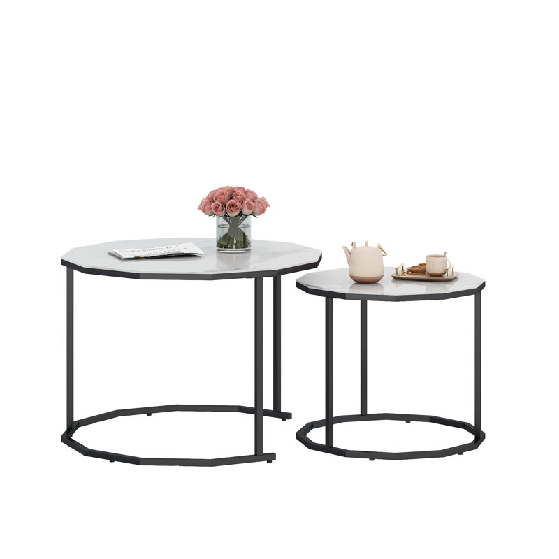 Table basse, table basse, table centrale Clairese, Noir