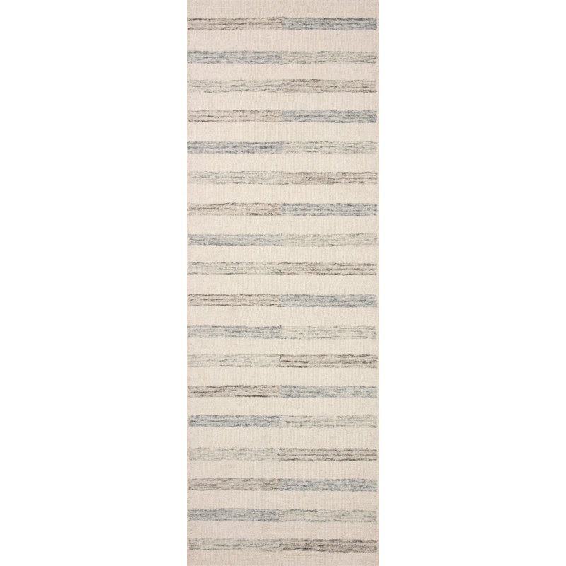 Tapis transitionnel ivoire / ardoise Chris Loves Julia x Loloi Chris, Tapis de couloir 2 pi 6 po x 9 pi 9 po