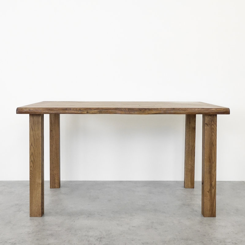 Robyn Oak Solid Wood Dining Table, Brown Wood, H75 x L140 x W80cm