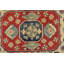 Tapis oriental tribal en laine gris noué à la main 8 pi 8 po x 11 pi Kazak Kazak