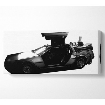Back To The Future Dolorean - Wrapped Canvas Print