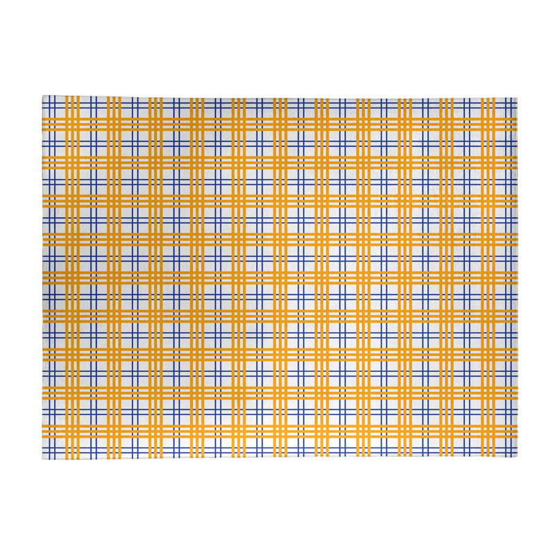 Plaid Indoor Rug, Rectangle 8' x 10'