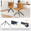 Tufted Swivel Leather Upholstered Side Chairs Modern Dining Chairs with Metal Legs-1094580372