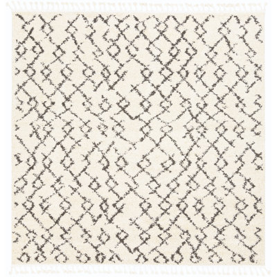 Tapis crème / gris anthracite Lollar