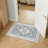 Floral Faux Wool Area Rug , Soft Non-Slip Carpet for Living Room or Bedroom,Greige-560395176-557351036