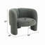 Fauteuil d'appoint en tweed Pemba