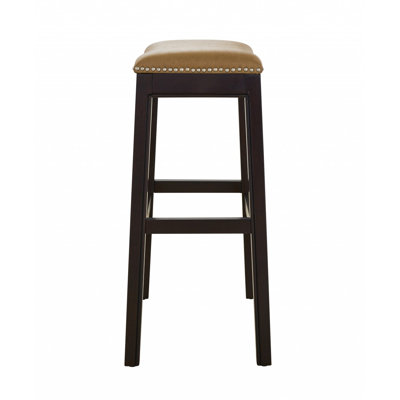 Hasitha Upholstered Counter Stool with Solid Wood Frame