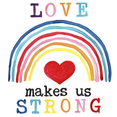 Rainbow Hope IV - Wrapped Canvas Painting