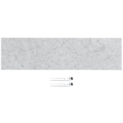 Soundsorb Edge Clip Desktop Privacy Panels - 48" X 12" Rectangular