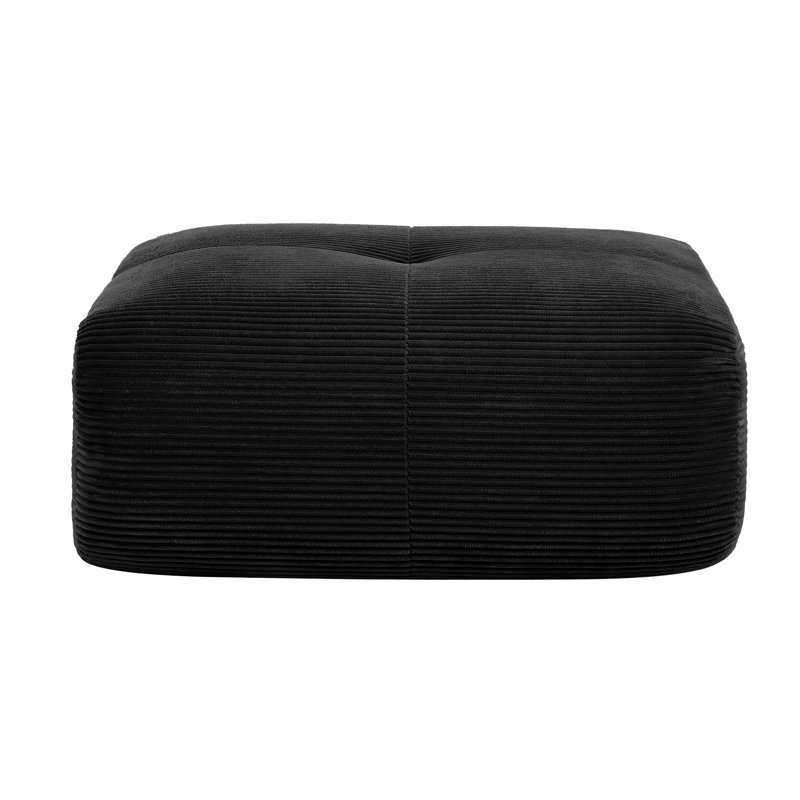 Repose-pieds rectangulaire pour l'intérieur, Noir