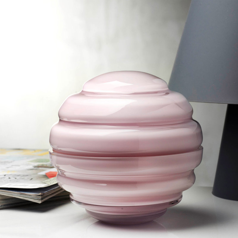 Nest Lead Free Crystal Jar, Opal Lila, 150mm