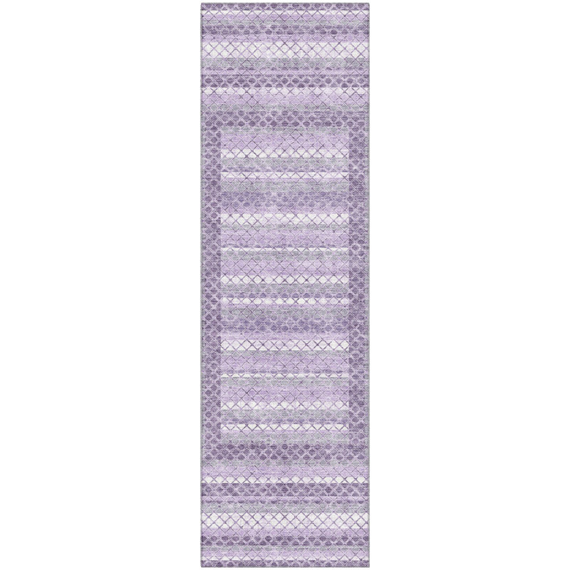 Premium Machine Washable Bissen Geometric Rug, Runner 2'3" x 7'6"