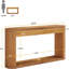 Console cannelée étroite 62,99 po avec rangement pour canapé d'entrée, couloir, porte d'entrée et salon