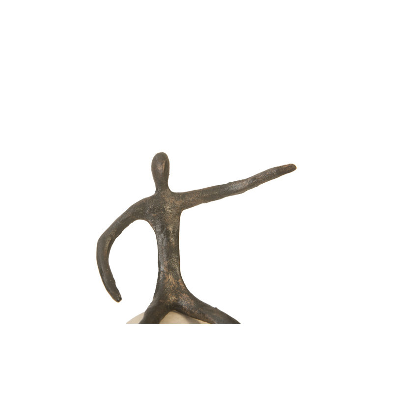 Personnage sur base en bois