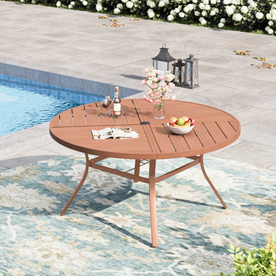50" Round Outdoor Patio Dining Table