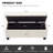 Rectangle Upholstered Storage Bench Ottoman&Stool-1894803979