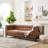 91'' Chenille Velvet Living Room Sofa-221011651