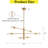 Henleigh 6-Light Modern Linear Chandelier Brass Industrial Lighting Fixture For Dining Room & Kitchen Island