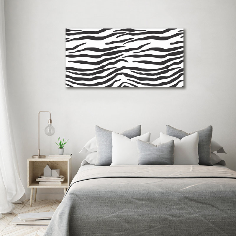 Zebra Background - Wrapped Canvas Print