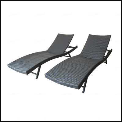 Durable PE Wicker Chaise Lounges With Adjustable Reclining Seats For Ultimate Outdoor Relaxation And Comfort.
