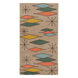 Mid-Century Modern One-of-a-Kind 3'0X5'0 Hand Knotted Area Rug