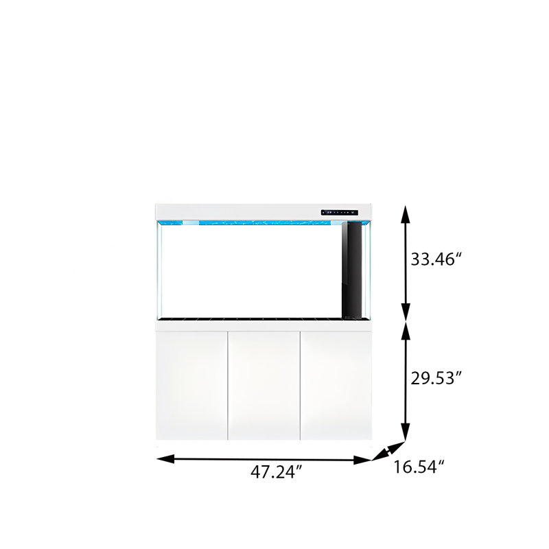 Grand aquarium blanc 47,24 po, 80,31 gallons (H 62,99 po x l 47,24 po x P 16,54 p