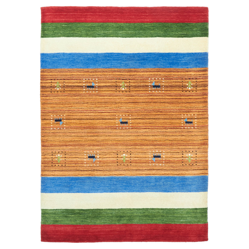 Kashkuli Gabbeh Copper Rug 4'1" x 5'9"