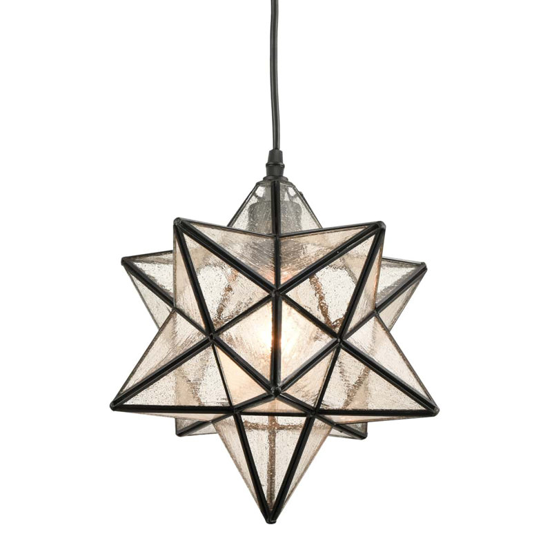 Luminaire suspendu noir mat à 1 lumière Dhevan