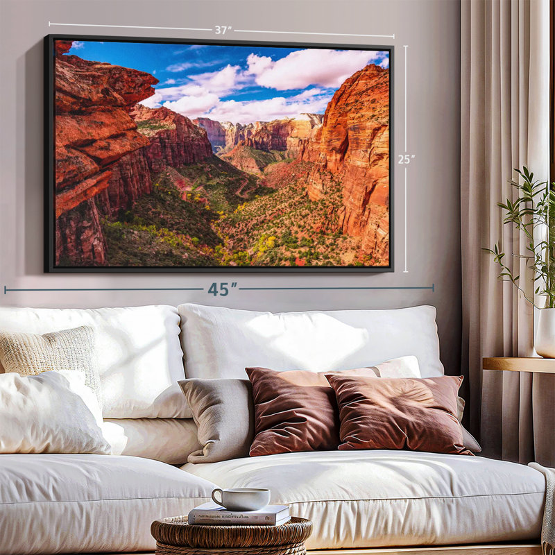 Nature "Art mural Zion National Park Mountain View", H 13 po x l 19 po