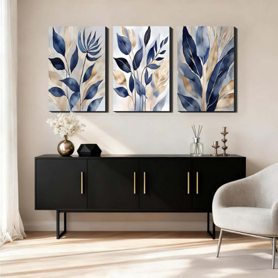 3 Piece Wrapped Canvas Wall Art