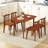 43'' Rectangular Wooden Dining Table for 2-4 People w/Rubber Wood Legs