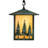 Capetown 1 - Light Verdigris Square/Rectangle Pendant