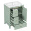 Meuble-lavabo avec lavabo, tiroir de rangement et tablette réglable-342336102