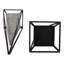Sagebrook Home 2-Pieces 26/21" Carlisle Large Black And White Pyramids