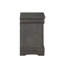Table de chevet 2 tiroirs gris foncé