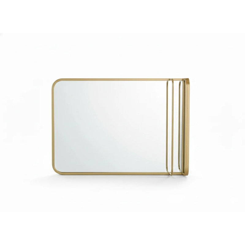 28"x26" Home Bathroom Wall Mirror Frame Rectangular Anti-rust Vanity Mirror