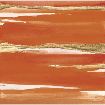 «Gilded Mandarin I Burnt Orange» par Chris Paschke, impression sur toile tendue