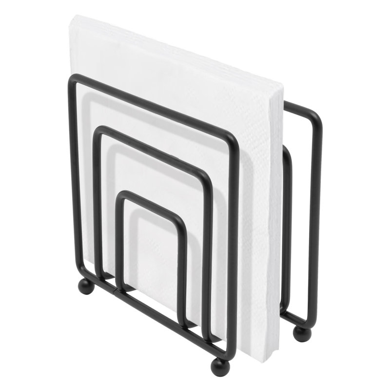 Porte-serviettes de table Clayhatchee, Noir