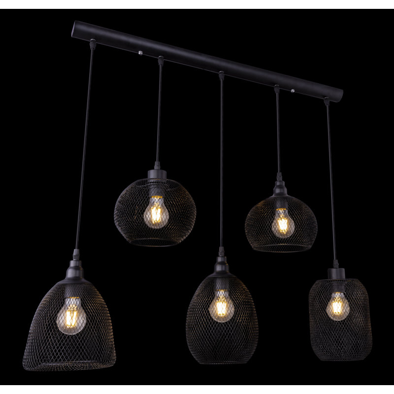 Silloth 5 - Light Black Kitchen Island Pendant