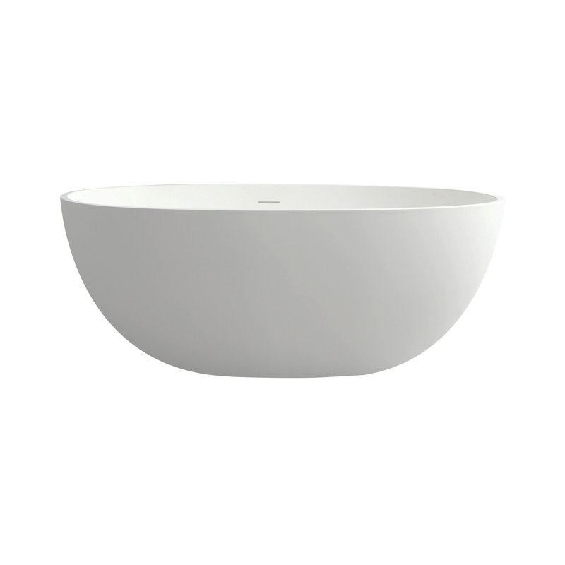 55" Solid Surface Soaking Bathtub