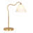 Curved Brass Ring Base Bedside Table Lamp