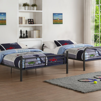Bristol Gunmetal Finish Full/Full Bunk Bed