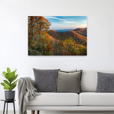 Autumn Morning, Shenandoah National Park, Virginia, Usa Abstract Contemporary Landscape Nature Wall Art
