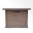 Outdoor Patio 24'' H x 32'' W Square Gas Burning MgO Fire Pit (Tank Inside), Brown with Wood Pattern - 40,000 BTU