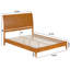 Lit plateforme en bois massif avec pied de lit assorti Ambrey-864761711-864761708