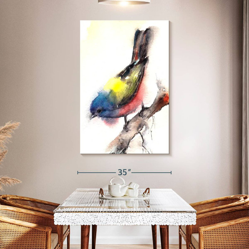 Brampt Bunting Bird, 51" H x 34" W