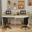 Rectangular with Steel Base Dining Table